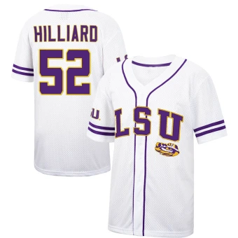 Brayden Jobert Replica White/Purple Youth LSU Tigers Colosseum